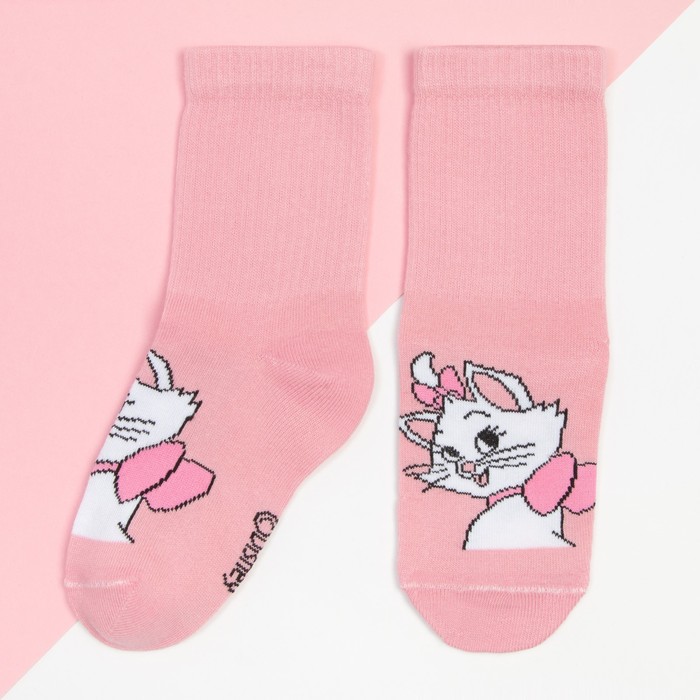 Носки для девочки «Мари, Коты Аристократы, DISNEY, 16-18 см, цвет розовый