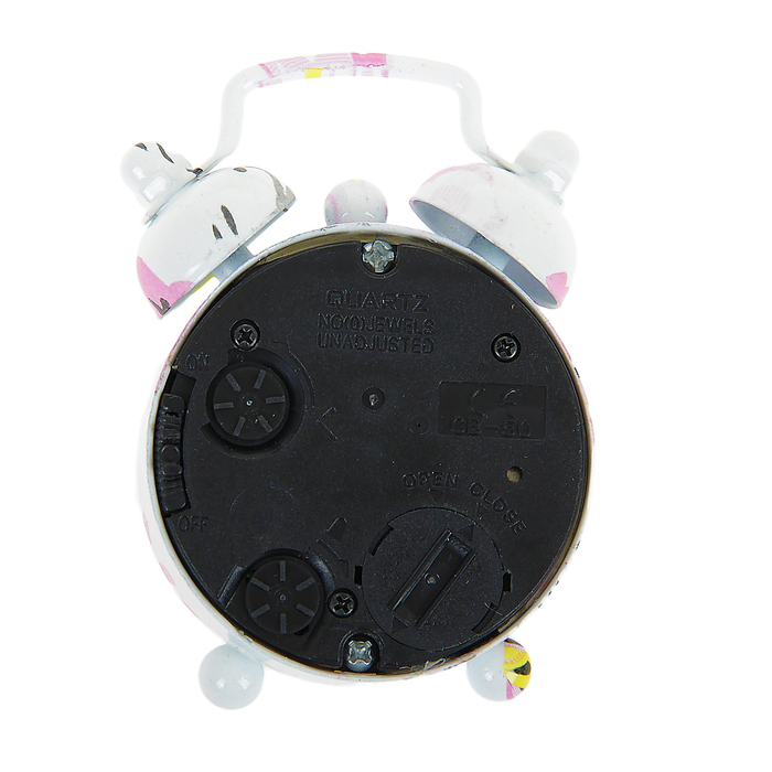 Будильник мини "Бабочка, цветы", цвета МИКС