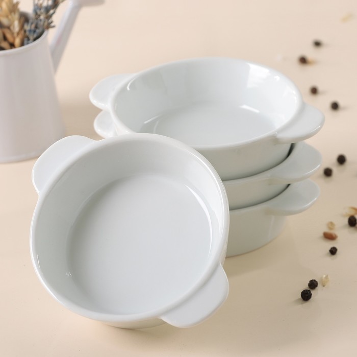 Набор блюд для снэков 8,5х2,5 см "Воздушный пудинг", 100 мл, 4 шт