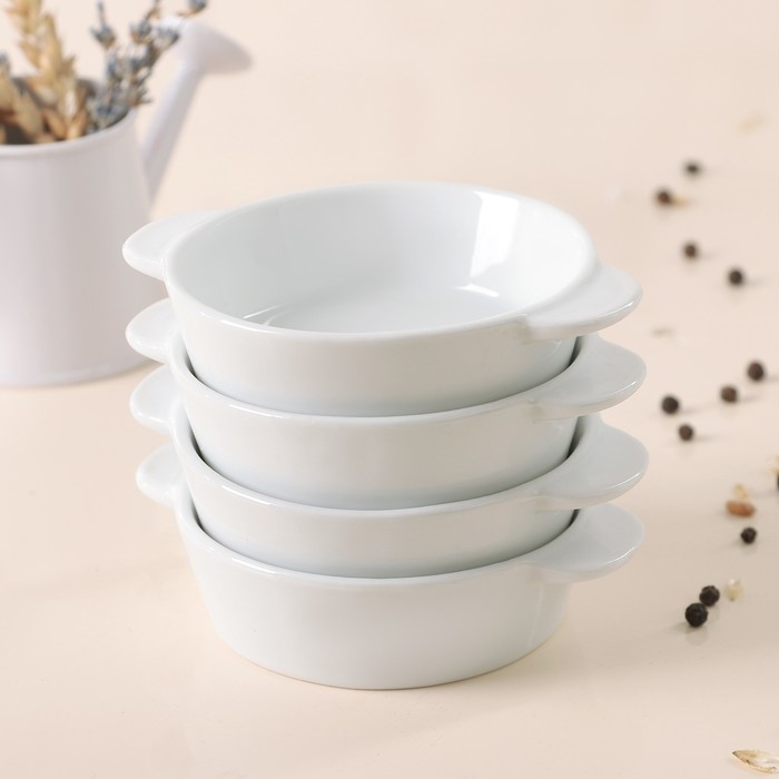 Набор блюд для снэков 8,5х2,5 см "Воздушный пудинг", 100 мл, 4 шт