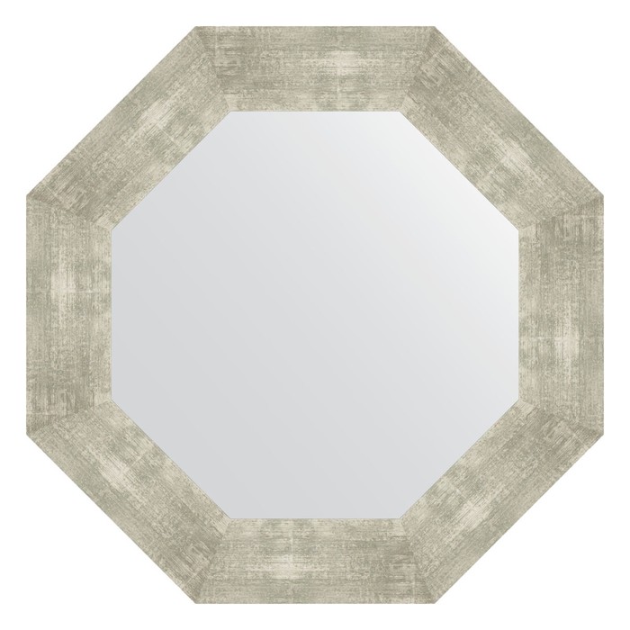 Зеркало в багетной раме, алюминий 90 мм, 61x61 см