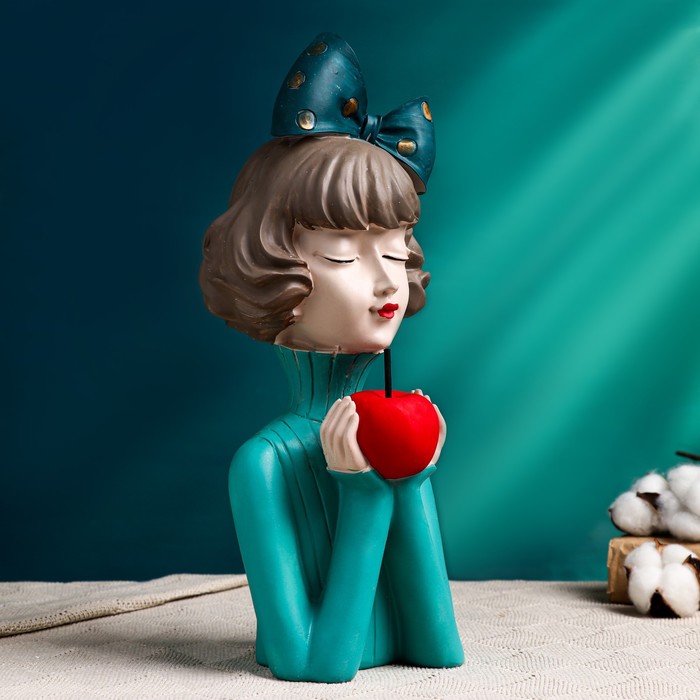 Фигура Девочка с яблоком 14х14х37см