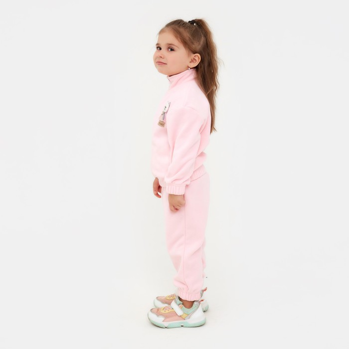 Костюм детский (толстовка, брюки) MINAKU цвет розовый, рост 110