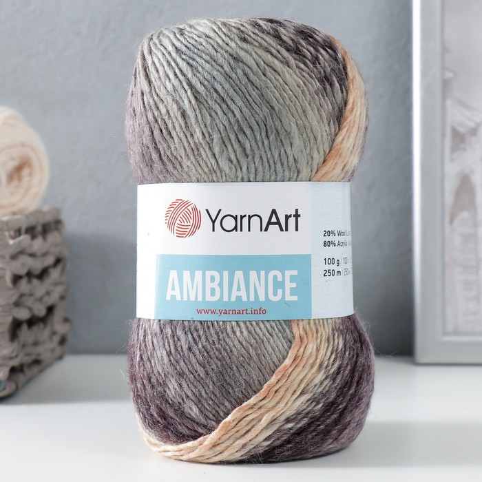 

Пряжа "Ambiance" 80% акрил, 20% шерсть 250м/100г (151)