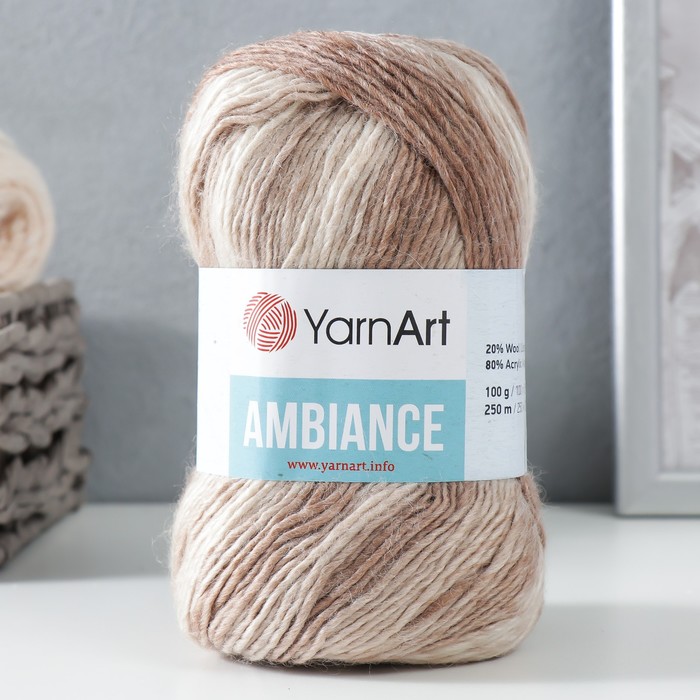 

Пряжа "Ambiance" 80% акрил, 20% шерсть 250м/100г (161)
