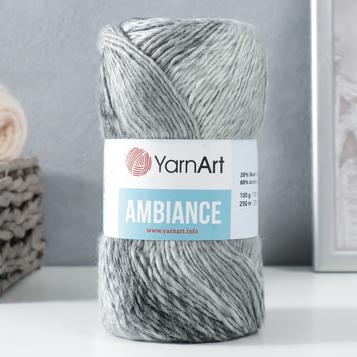 

Пряжа "Ambiance" 80% акрил, 20% шерсть 250м/100г (159)