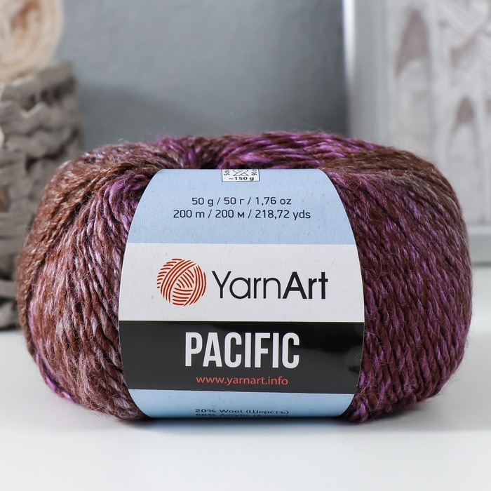 

Пряжа "Pacific" 80 акрил, 20% шерсть 200м/50г (307)