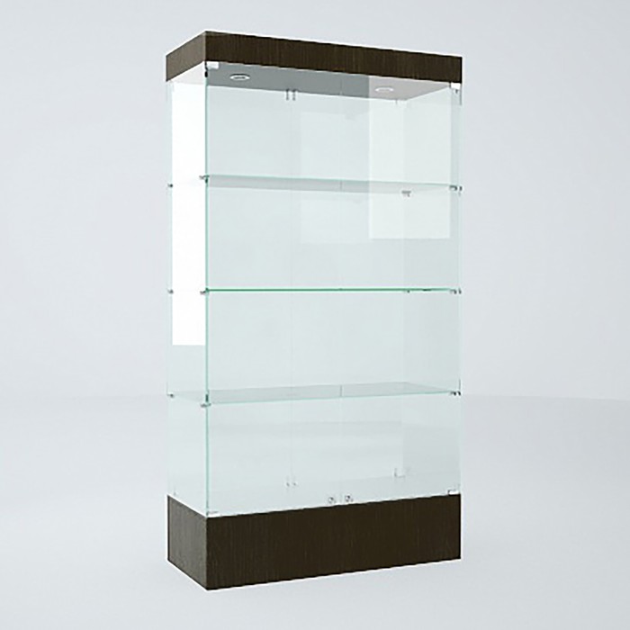 Витрина В 104 Н, 1020×450×1900, ЛДСП, стекло, цвет венге витрина в 104 н 1020 450 1900 лдсп стекло цвет венге