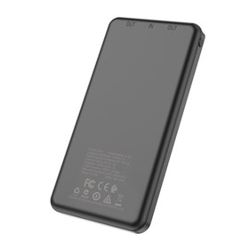 

Внешний аккумулятор Borofone BT28, 10000 мАч, 2хUSB, 2 А, чёрный