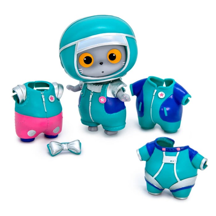 Набор «Мини Басик «Космическое приключение», игрушка 8 см, 5 предметов одежды