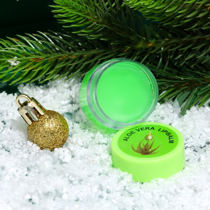 Подарочный новогодний набор: масло для кутикулы, бальзам и скраб для губ
