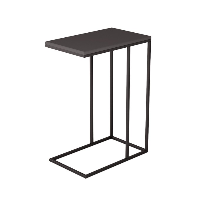 Стол придиванный Агами, 500х310х705, графит/чёрный стол придиванный агами графит черный мдф 16 мм