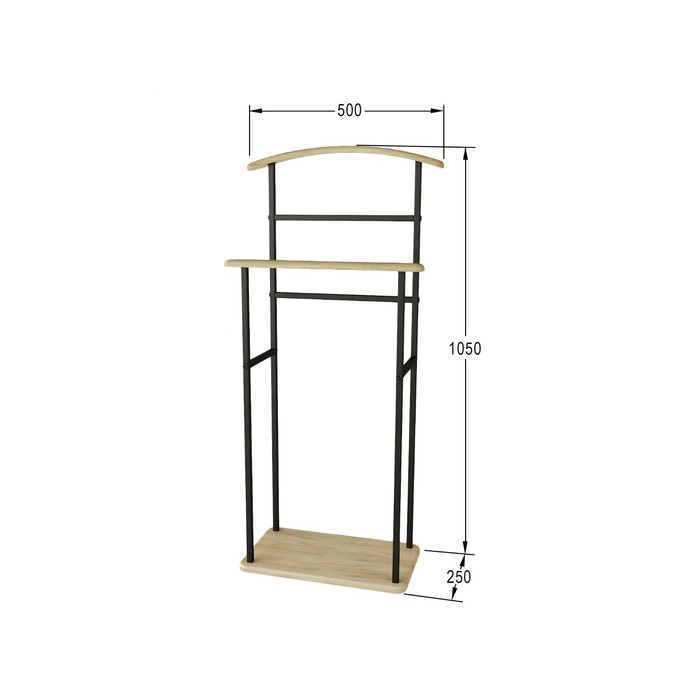 

Вешалка костюмная Элдридж Loft, 500х250х1050, дуб сонома