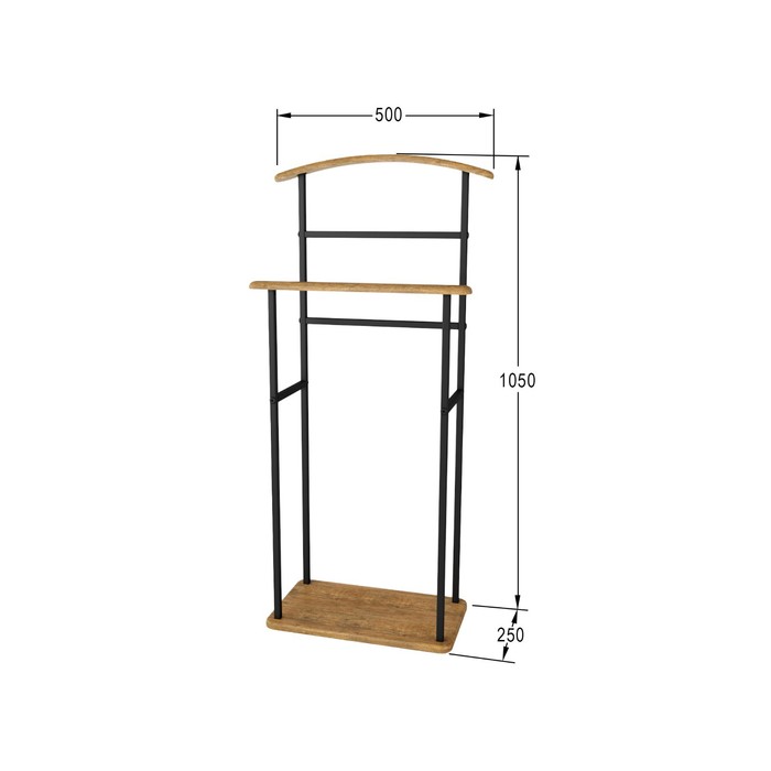 

Вешалка костюмная Элдридж Loft, 500х250х1050, дуб американский