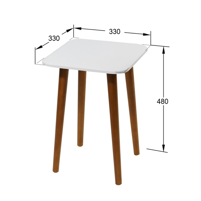 

Табурет Персей, 330х330х480, белый
