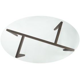 

Стол журнальный Рилле 444, 1000х600х500, шимо/прозрачное