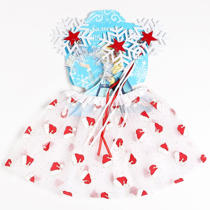 Карнавальный набор «Праздник», 3 предмета: ободок, юбка, жезл карнавальный набор принцесса 2 предмета юбка ободок