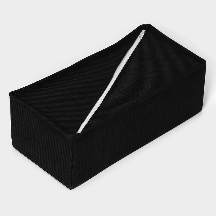Органайзер для белья Доляна «Смарт», 8 ячеек, 28,5×13,5×10 см, цвет чёрный