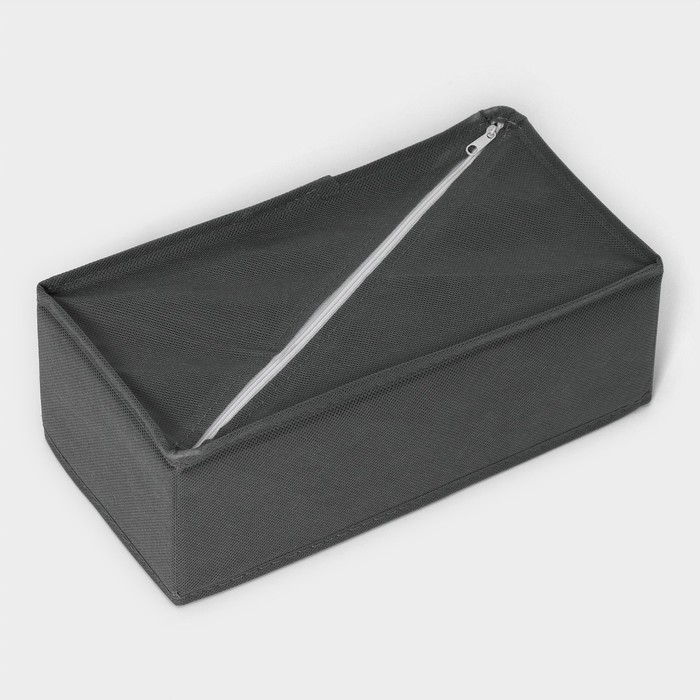 Органайзер для белья Доляна «Смарт», 8 ячеек, 28,5×13,5×10 см, цвет серый