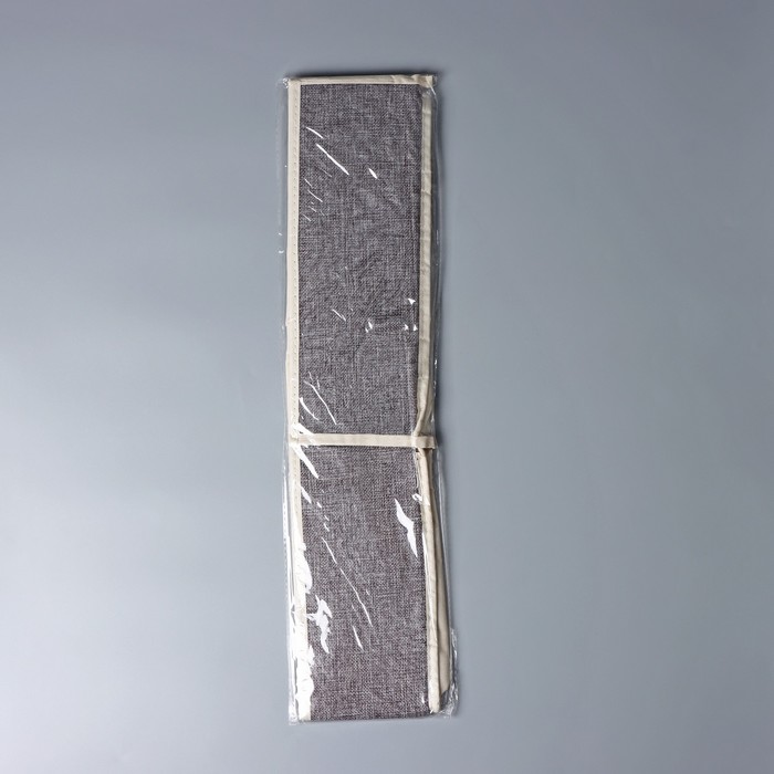 Органайзер для белья с прозрачной крышкой Доляна «Тео», 6 ячеек, 32×23×12 см, цвет серый