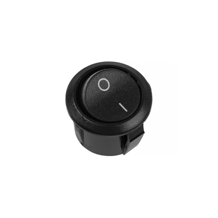 Кнопка - выключатель, без подсветки, черный, 6- 10 А, Т25 цена и фото