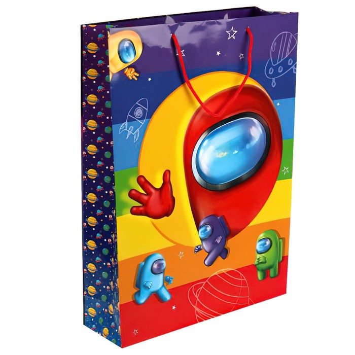 

Пакет подарочный Аmong us, размер 33.5 × 45 см