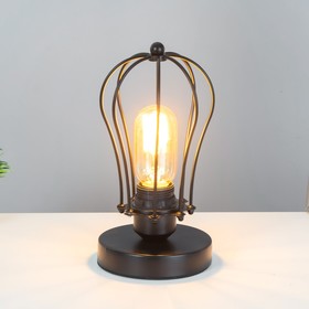 

Настольная лампа "Риана" Е27 40Вт черный 13х13х23см