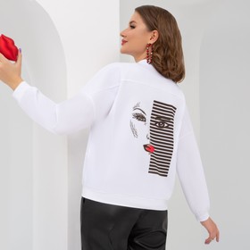 

Бомбер женская Charutti «Круизные мечты», размер 54, цвет белый