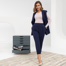 

Брюки женские Charutti «На дефиле», размер 48, цвет тёмно-синий