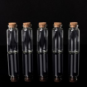 

Баночки для хранения бисера, d = 3 × 6 см, 5 шт