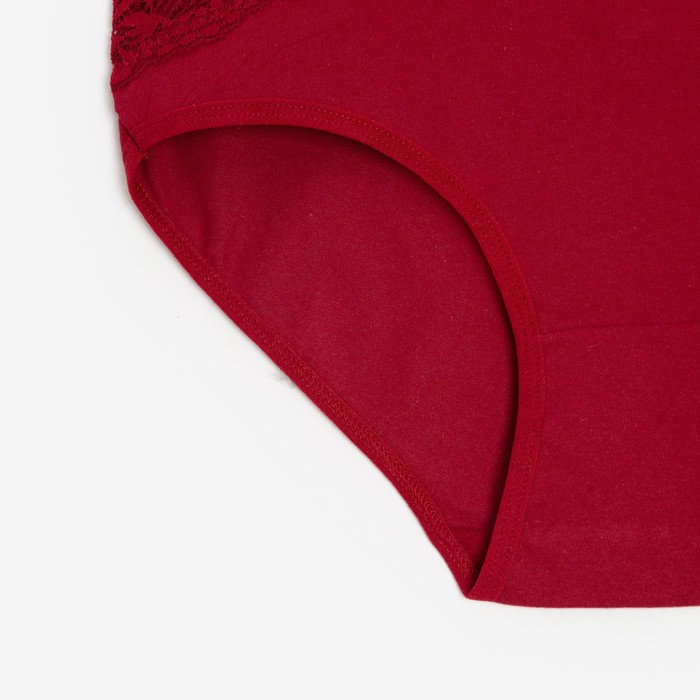 

Трусы женские слипы, цвет красный, размер 50-52