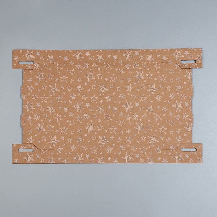 Складная коробка бурая «Звёзды», 31,2 х 25,6 х 16,1 см 9285478