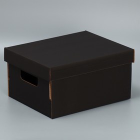 Складная коробка «Чёрная», 31,2 х 25,6 х 16,1 см Ош