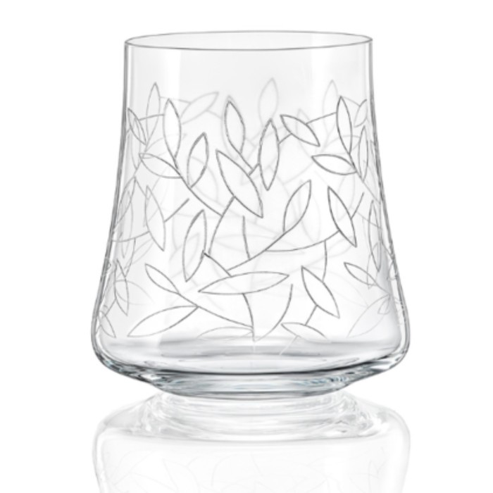 Набор стаканов для воды Экстра, декор листья, 400 мл, 6 шт