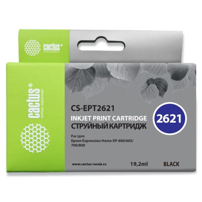 

Картридж струйный Cactus CS-EPT2621 черный для Epson Expression Home XP-600/605/700/800 (14мл) 172