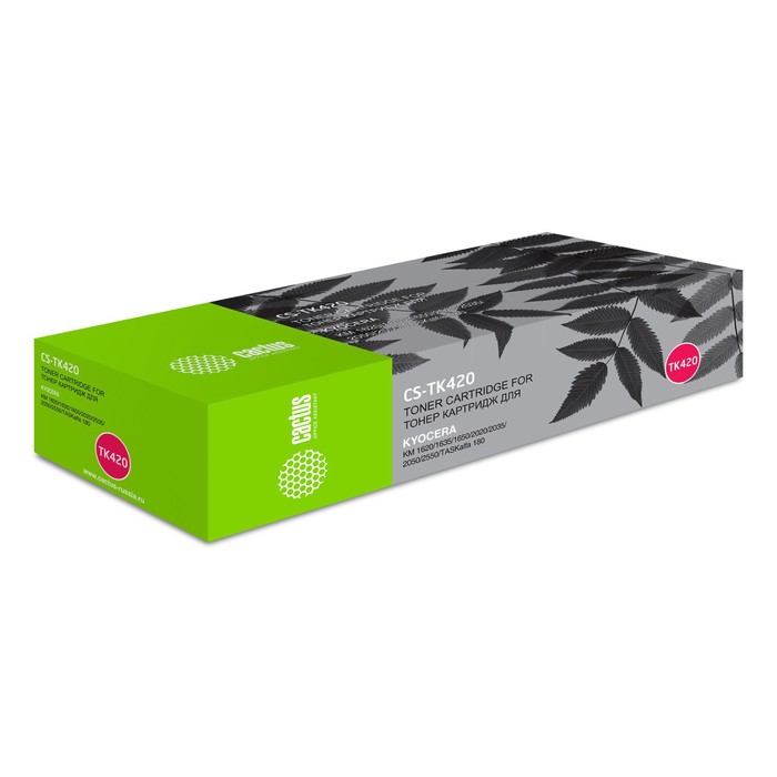 

Тонер Картридж Cactus CS-TK420 черный для Kyocera KM 1620/1635/1650/2020/2035/2050/2550/TASKalfa 180