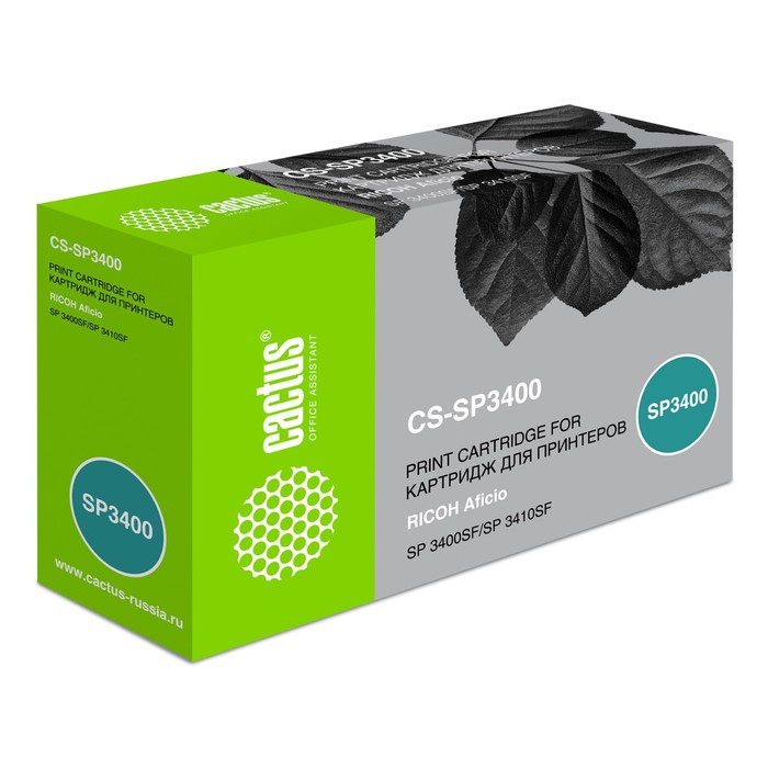 

Тонер Картридж Cactus CS-SP3400 черный для Ricoh Aficio SP 3400/3410/3400n/3410dn/3400sf/3410sf (500