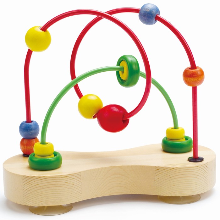 Игрушка «Детский деревянный лабиринт: Цветные шарики»