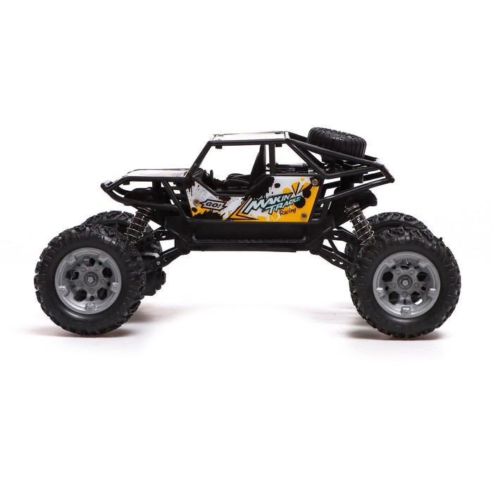 

Джип радиоуправляемый MONSTER TRUCK, 1:18, работает от аккумулятора, цвет жёлтый
