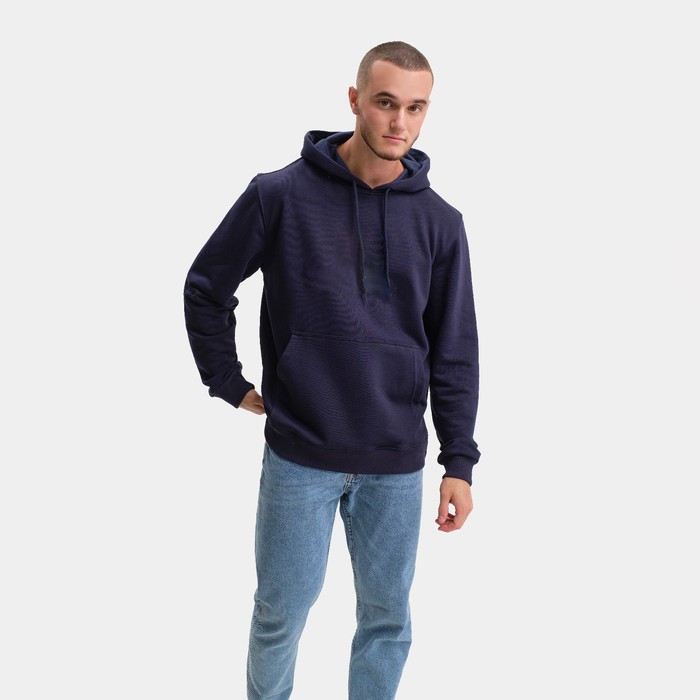 фото Толстовка мужской, цвет тёмно-синий/принт микс, размер 50 (xl)