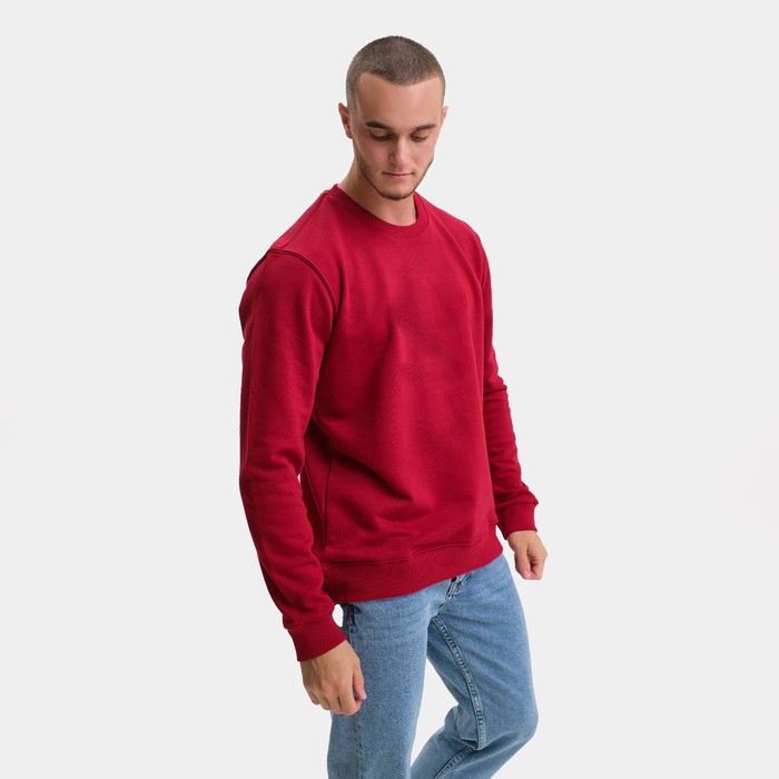 

Свитшот мужской, цвет бордо/принт МИКС, размер 50 (XL)