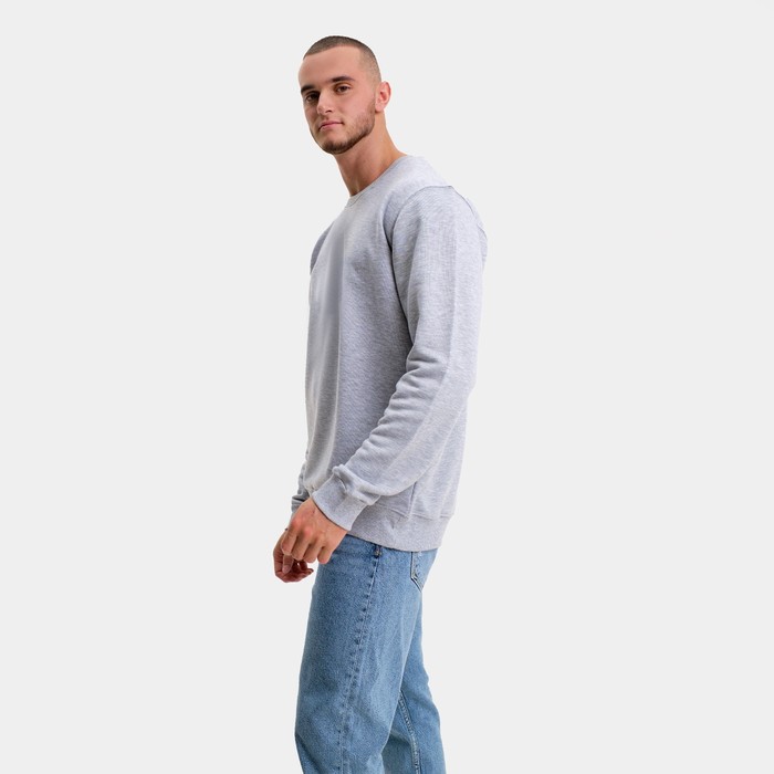 

Свитшот мужской, цвет серый/принт МИКС, размер 50 (XL)