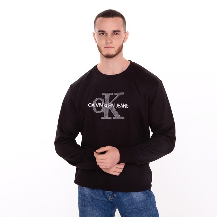

Свитшот мужской, цвет чёрный/принт МИКС, размер 52 (2XL)