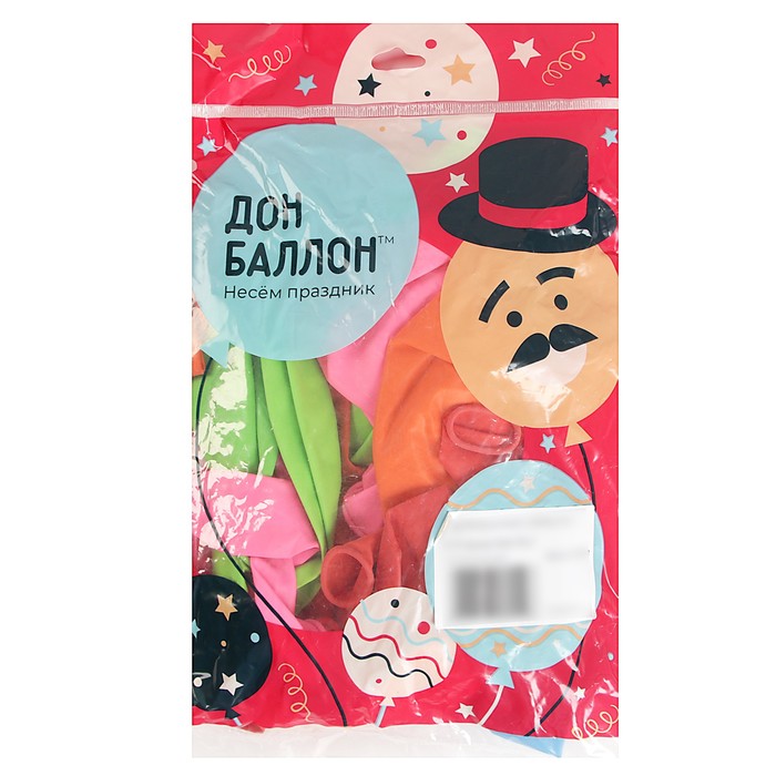 Шар латексный 18", пастель, набор 25 шт., МИКС 9344825