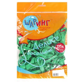 

Шар латексный 5", зелёный, пастель, набор 100 шт.