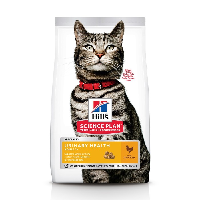 

Сухой корм Hill's SP CAT URINARY HEALTH для кошек, курица, 7 кг
