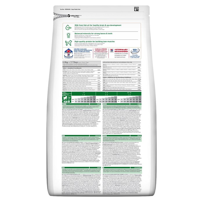 

Сухой корм Hill's Science Plan, беззлаковый для щенков средних пород, курица, 2.5 кг