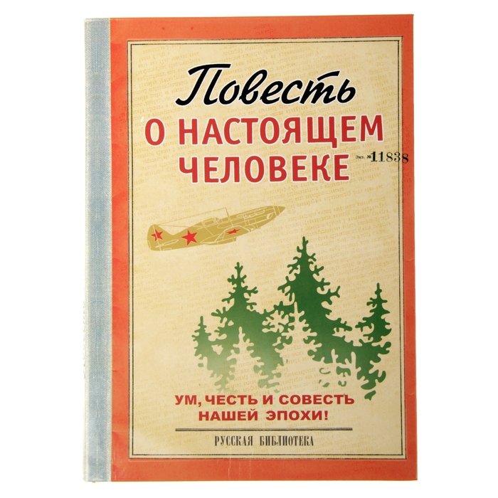 Ежедневник &quot;Повесть о настоящем человеке&quot;, твёрдая обложка, А5, 96 листов