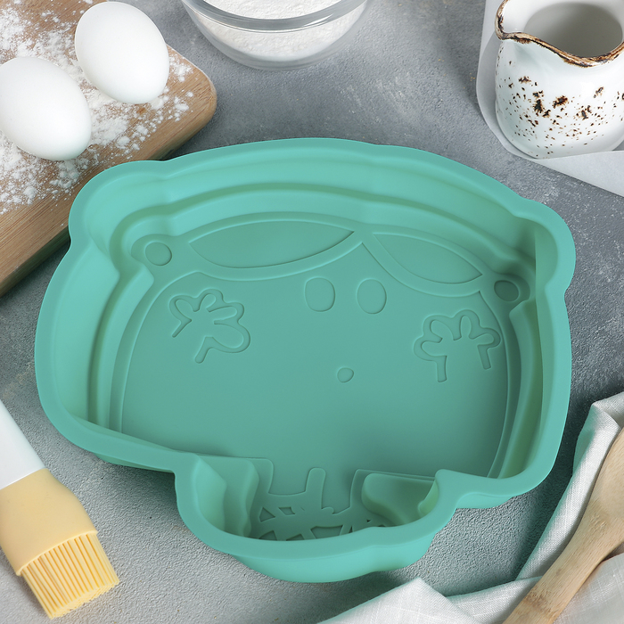 Форма для выпечки "Девочка" 24х5 см, цвета МИКС