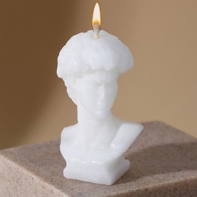 Свеча формовая «Давид», белый, высота 6,5 см Ош